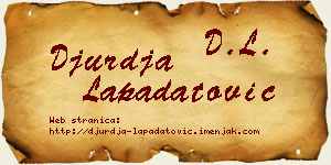 Đurđa Lapadatović vizit kartica